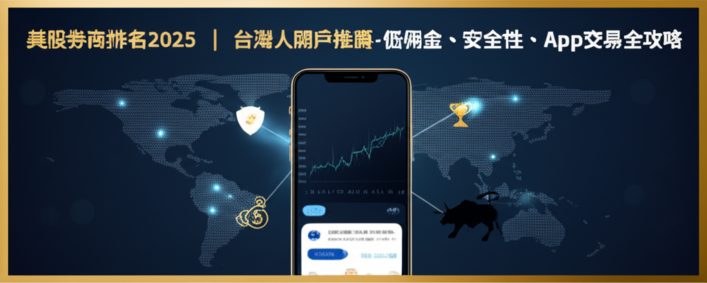 美股券商排名2025｜台灣人開戶推薦-低佣金、安全性、App交易全攻略
