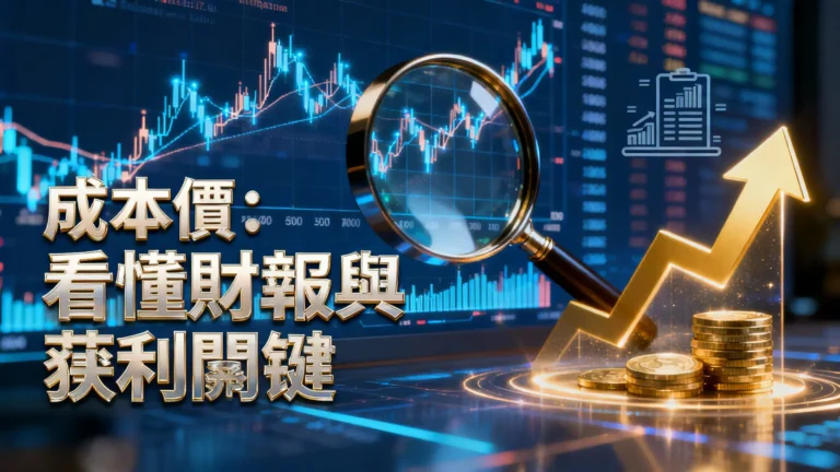 什麼是成本價?從股票計算到投資策略,看懂財報與獲利關鍵 5 什麼是成本價?從股票計算到投資策略,看懂財報與獲利關鍵