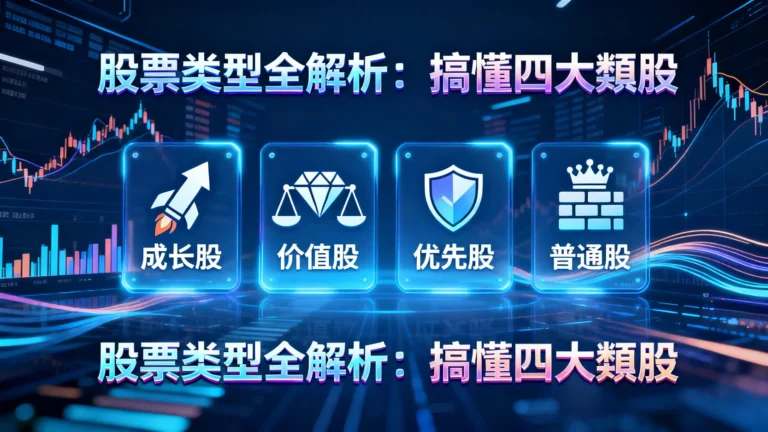 股票型別有什麼不同？一篇搞懂普通股/優先股/成長股/價值股的差別與選擇策略