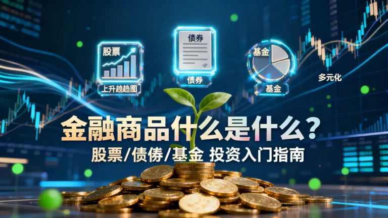 金融商品是什麼？一篇搞懂股票/債券/基金投資入門指南(2025最新)