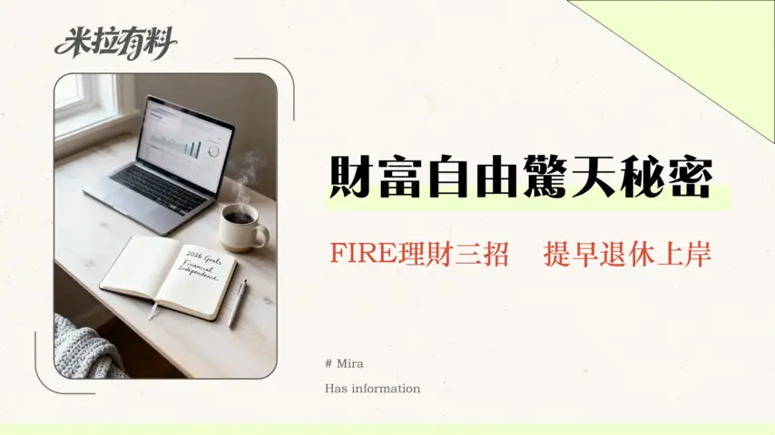 財務自由應該如何設定年度目標?2026年最新FIRE理財規劃全攻略 1 財務自由應該如何設定年度目標?2026年最新FIRE理財規劃全攻略