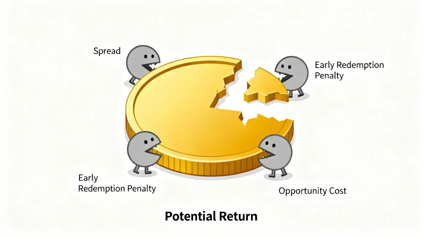 購買結構性存款的7個致命陷阱 (2026更新) - 銀行不會告訴你的事 3 侵蝕結構性存款回報的三大隱藏成本圖示