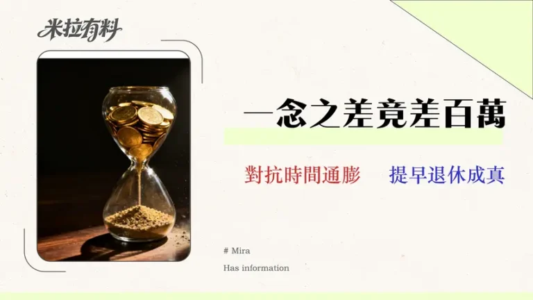 理財是為了什麼?別讓「晚一年」的決定,讓你退休時少拿150萬 3 理財是為了什麼?別讓「晚一年」的決定,讓你退休時少拿 150 萬