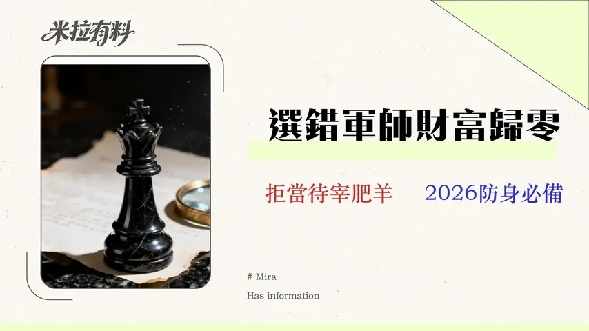 【2026理財顧問費用大揭密】秒懂4大收費模式和利益衝突 1 【2026 理財顧問費用大揭密】秒懂 4 大收費模式&利益衝突,找到最適合你的財務軍師