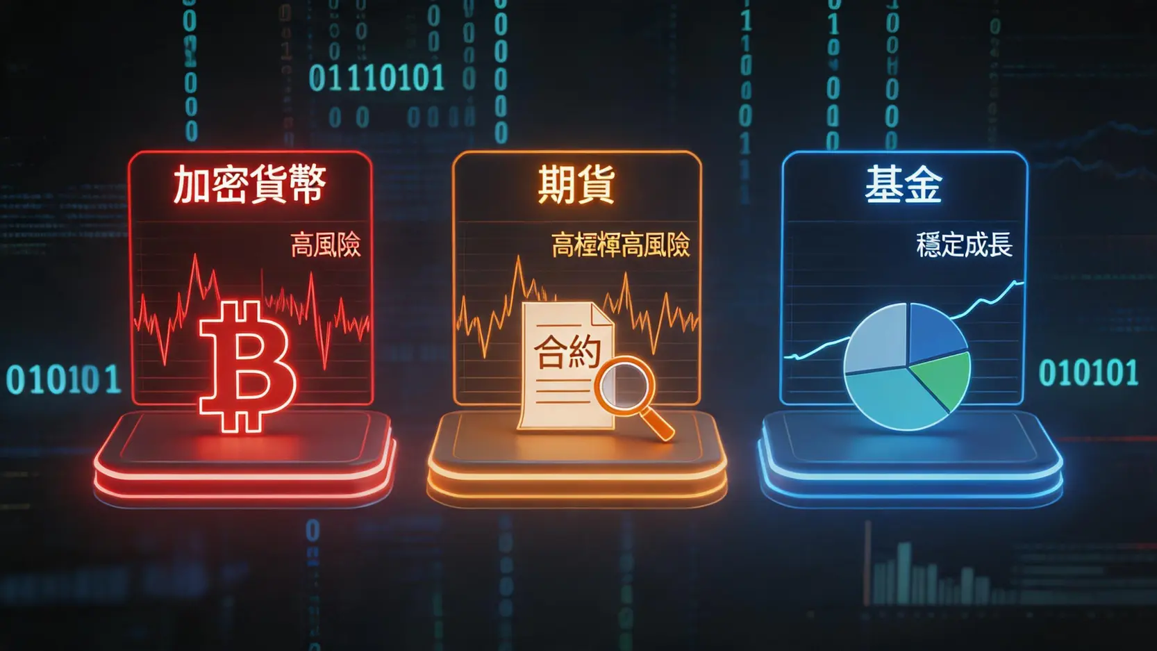 【2026投資風險比較】加密貨幣、期貨、基金哪個風險高?一篇看懂波動與槓桿陷阱 1 【2026投資風險比較】加密貨幣、期貨、基金哪個風險高?一篇看懂波動與槓桿陷阱