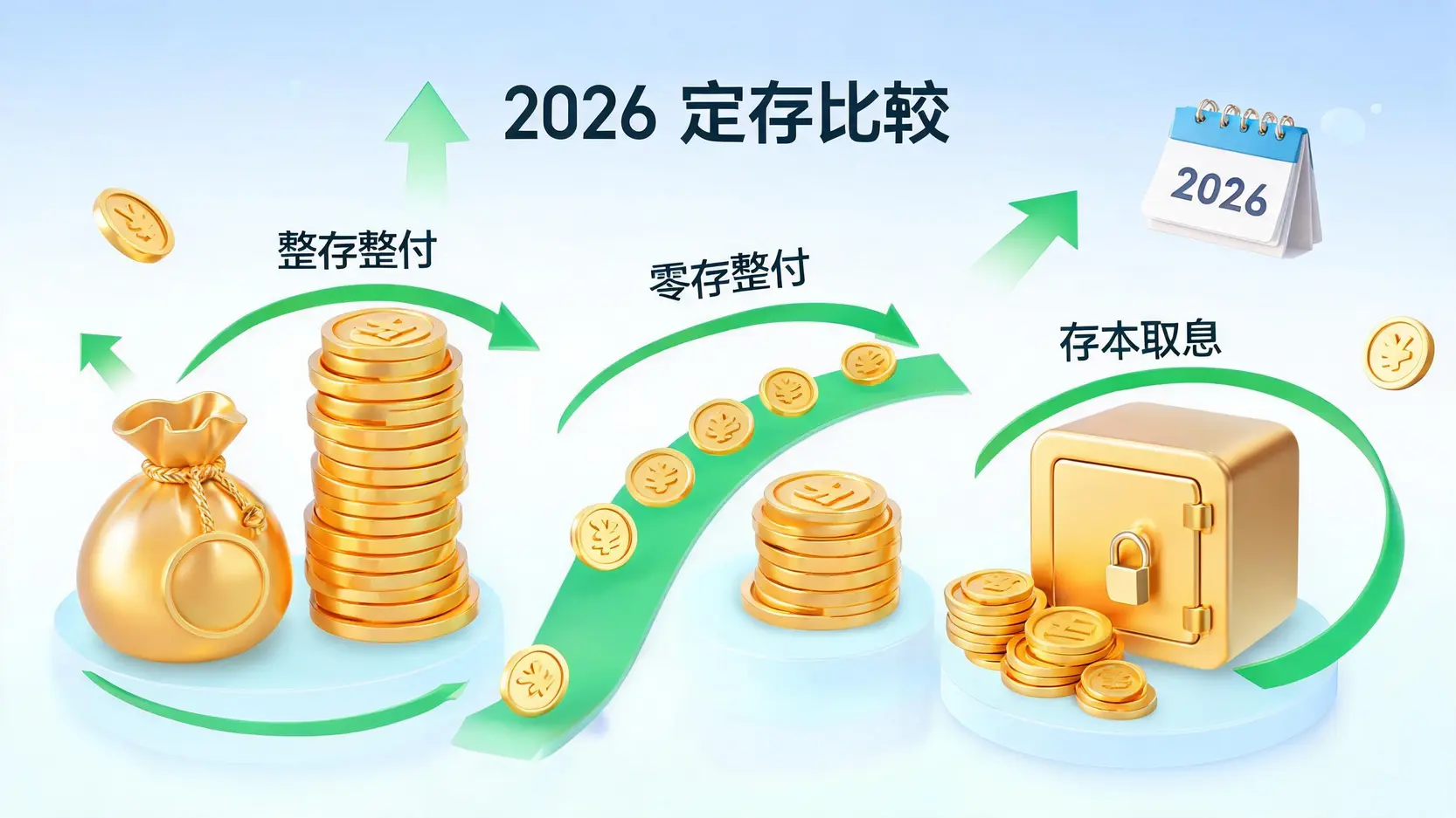 2026定存利率比較:整存整付/零存整付/存本取息哪個划算?一張圖秒懂 1 2026定存利率比較:整存整付/零存整付/存本取息哪個划算?一張圖秒懂