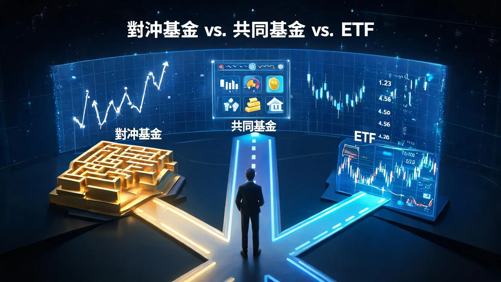 對沖基金 vs 共同基金 vs ETF:哪個最適合你?一張圖秒懂! 1 對沖基金 vs. 共同基金 vs. ETF:哪個最適合你?一張圖秒懂!