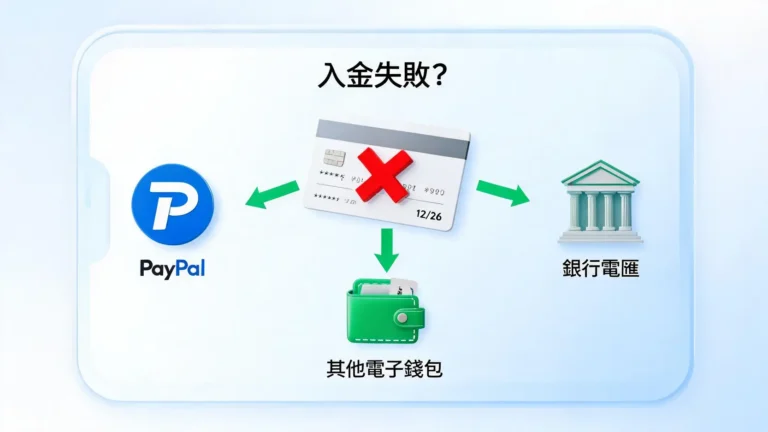 2026 eToro信用卡入金教學:失敗原因、PayPal替代方案與手續費解析 6 【實測】eToro信用卡入金失敗?2026最新解法與3大替代方案全攻略