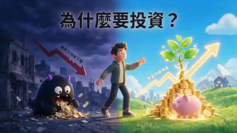 為什麼要投資?2026對抗通膨、累積財富與新手入門指南 1 為什麼要投資?2026對抗通膨、累積財富與新手入門指南
