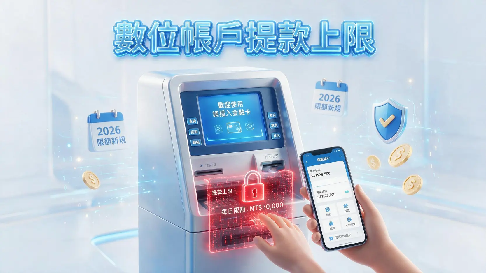 數位帳戶提款上限是多少?2026最全15家銀行單日/單筆限額、手續費總整理 1 數位帳戶提款上限是多少?2026最全15家銀行單日/單筆限額、手續費總整理