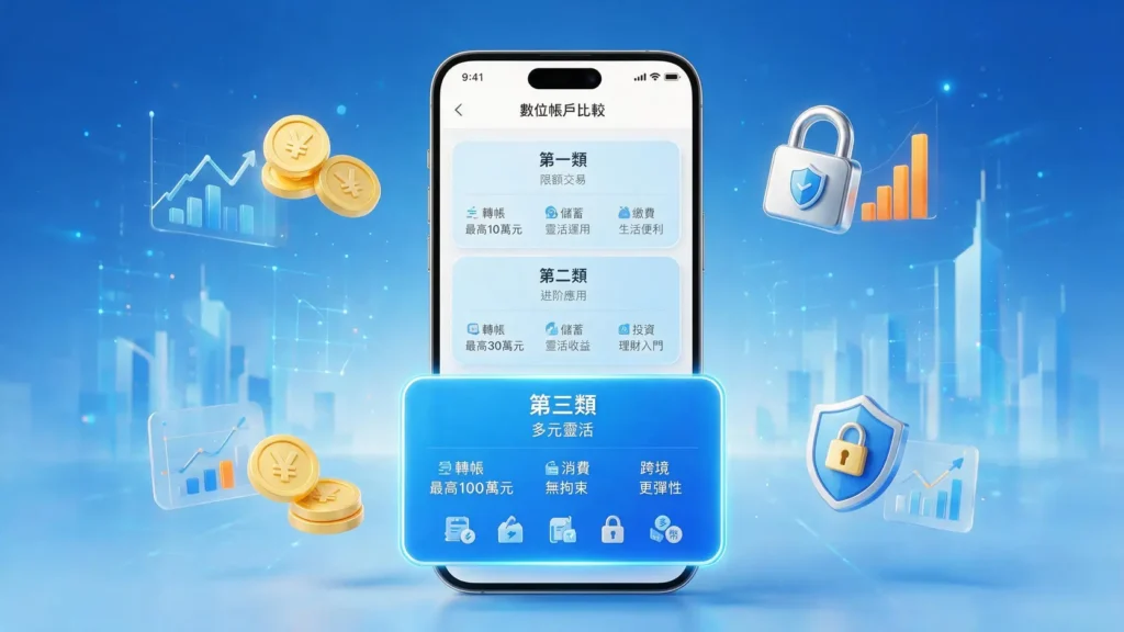 第三類數位帳戶是什麼？一篇搞懂開戶方式、轉帳上限與優缺點！