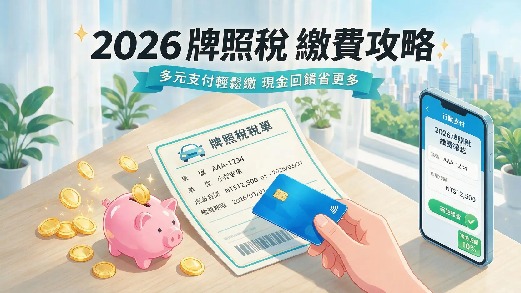 2026牌照稅信用卡繳費指南:29家銀行回饋、分期、免手續費全攻略 1 2026牌照稅信用卡繳費指南:29家銀行回饋、分期、免手續費全攻略