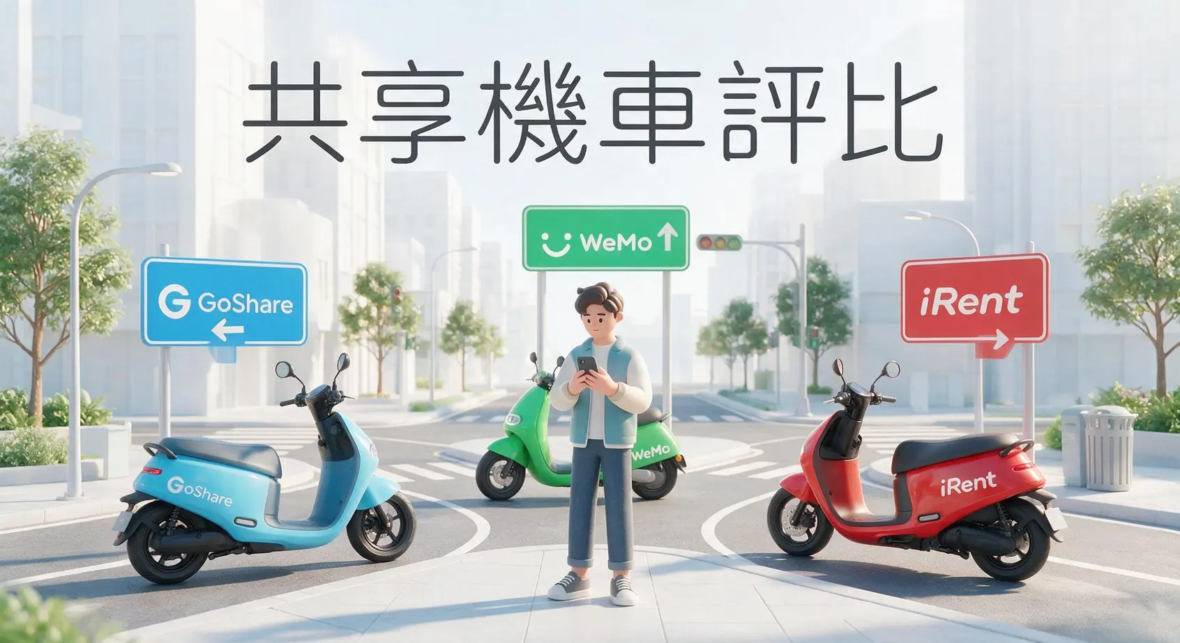 【共享機車評比】GoShare、WeMo、iRent哪個最划算?2026費用、範圍、優缺點一次看 1 【共享機車評比】GoShare、WeMo、iRent哪個最划算?2026費用、範圍、優缺點一次看